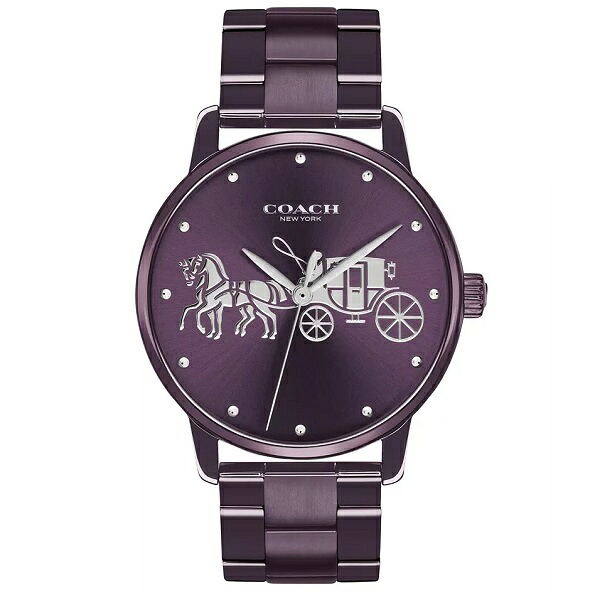 COACH レディース パープル アナログ ブレスレット 14502923 腕時計 [並行輸入品]｜王様舶来館