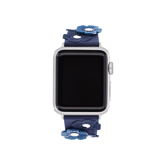 COACH コーチ アップルウォッチ ラバー 交換バンド 38mm 40mm 41mm 42mm(Series10・11のみ) ネイビー 送料無料 14700055 Apple Watch 並行輸入品