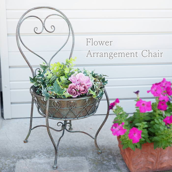 楽天市場】ミニチェア おしゃれ アイアン 花台 置物 オブジェ レトロ