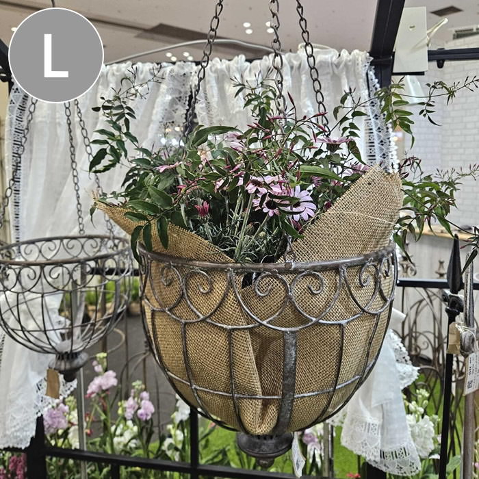 楽天市場】【あす楽】 ガーデンオーナメント アイアンハングラウンド