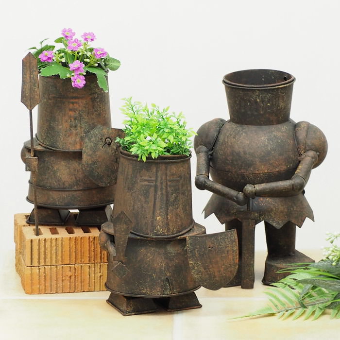 楽天市場】【あす楽】 プランター メタルロボパックマンS 4497 村田屋