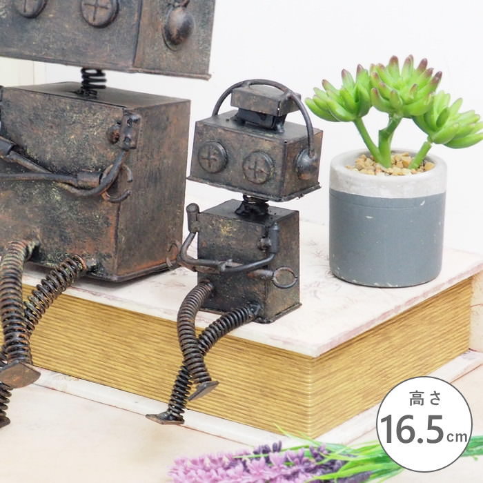 楽天市場】【あす楽】 置物 メタルロボット3号小 4918 村田屋産業