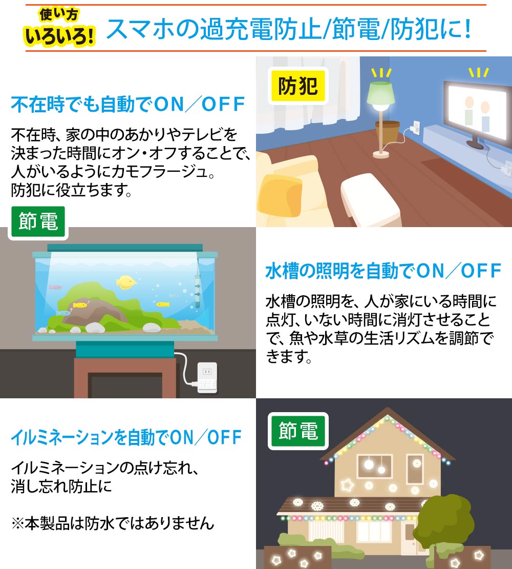 楽天市場 タイマー コンセント コンセントタイマー ボタン式デジタルタイマー 電源 オフ タイマー 付き コンセント スイッチ デジタル Ab6h Hs Ab6h 04 オーム電機 E プライス