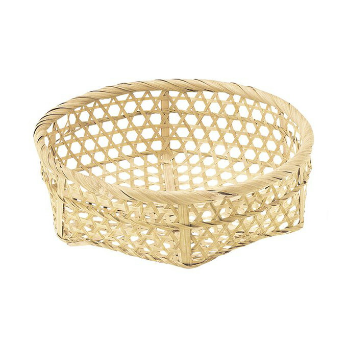 楽天市場】和かご バスケット 小物入れ バンブー 竹製 丸型 軽量