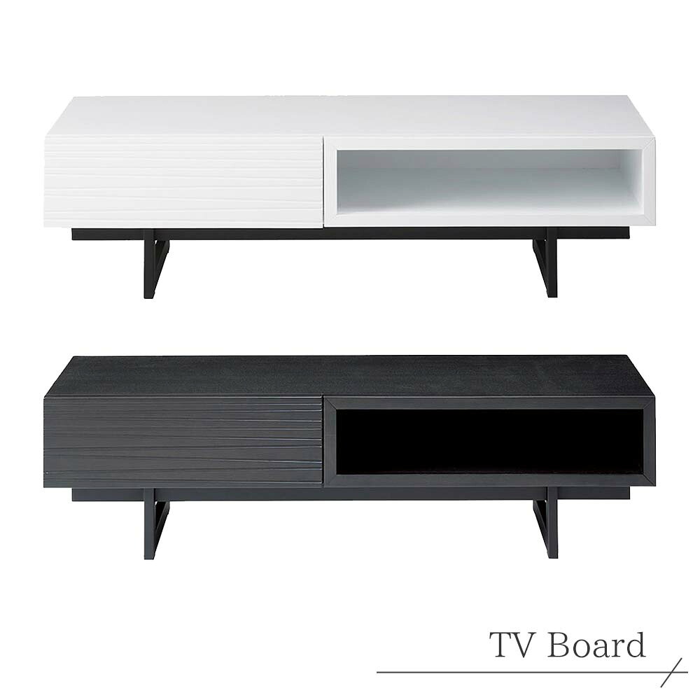 テレビボード テレビ台 リビングボード 収納家具 AVボード TVボード 引き出し付き ホワイト ウッディブラック 幅120 奥行き43 高さ33 高品質 丈夫 長持ち 高級 業務用家具メーカー インテリア おしゃれ お洒落 新築 モデルルーム モデルハウス hmdy｜プリズム