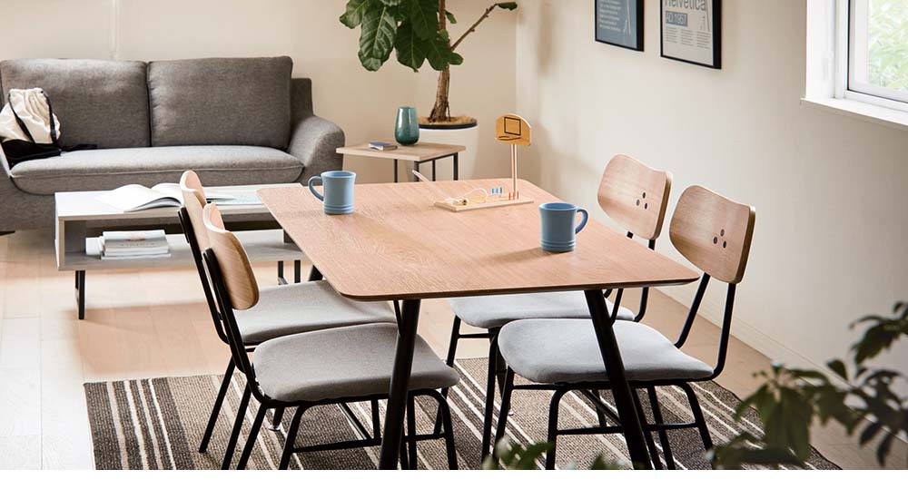 日本最大の 業務用家具メーカー 高級 長持ち 丈夫 高品質 高さ70 奥行き75 幅1 アッシュ ナチュラル ブラックスチール ウッド 木製 テーブル 食卓 ダイニングテーブル インテリア Hmdy モデルハウス モデルルーム 新築 お洒落 おしゃれ Chry2935