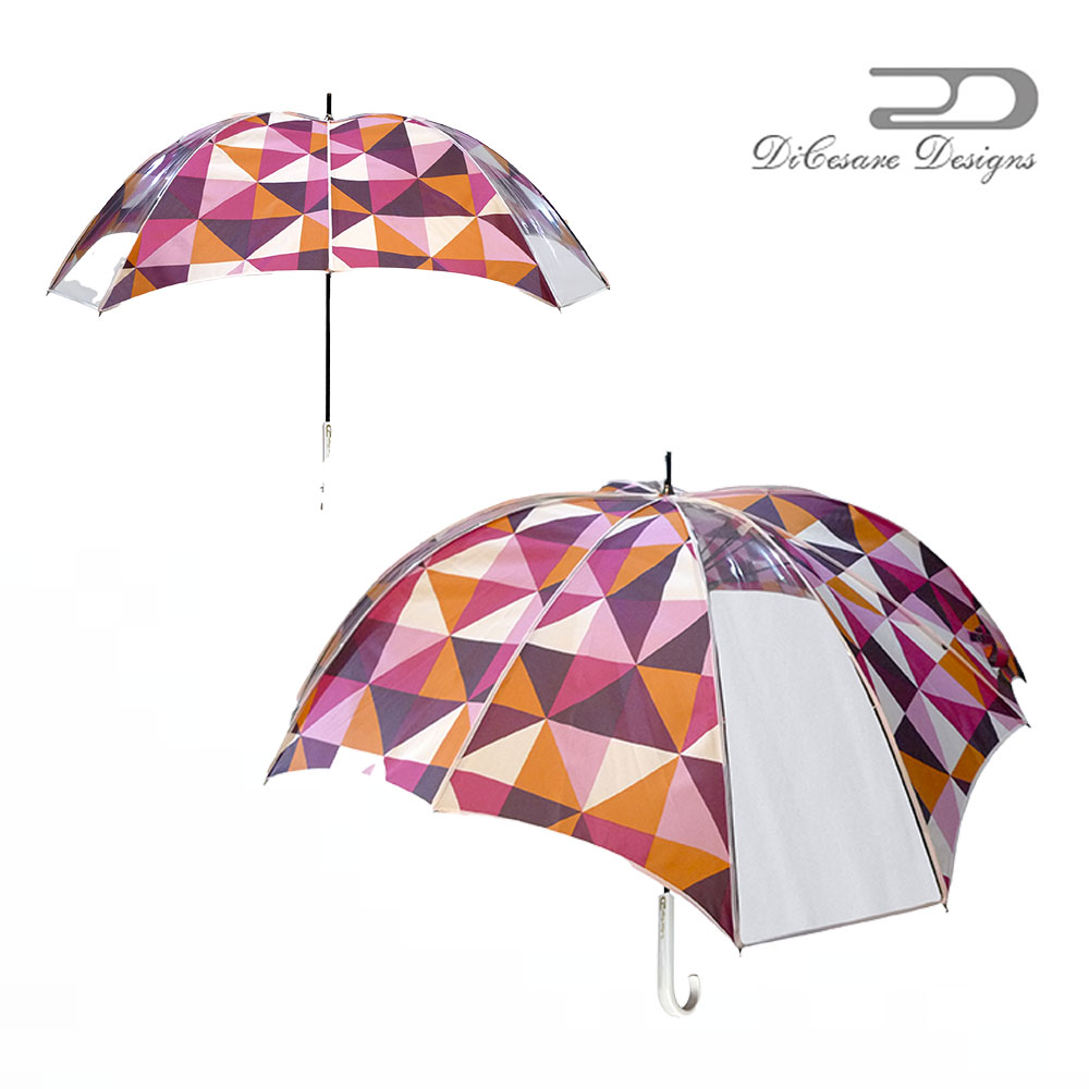 大人のための、大人の雨傘 CROSSWalker 雨傘 UNISEX GLITZ デザイナーズブランド 傘 雨傘 かさ カサ おしゃれ お洒落 かわいい 女性用 婦人用 深張り ドーム型 デザイン 通販 高級 上品 カラフル プレゼント｜プリズム