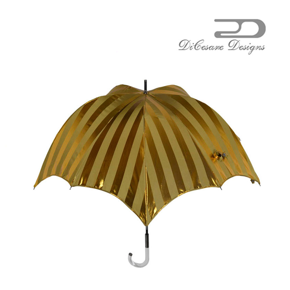 雨傘 DiCesare Designs Pumpkinbrella Walker Rajah UNISEX デザイナーズブランド 傘 おしゃれ かわいい 深張り ドーム型 デザイン 高級 上品 プレゼント ギフト 雨傘 長傘 傘 かさ カサ オシャレ 軽い 大人のための、大人の雨傘|プリズム