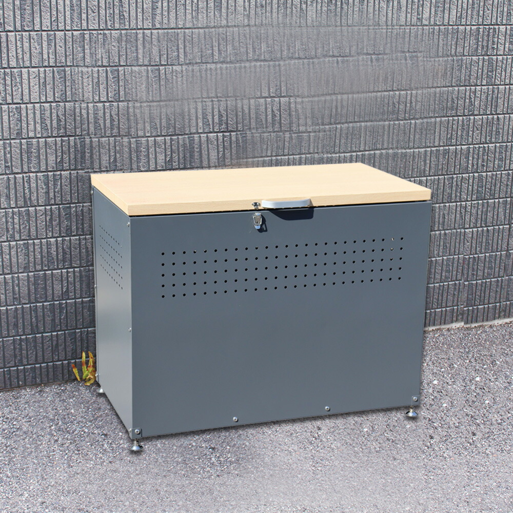 45l 45リットル ごみ保管庫 ゴミ箱 庭 屋外 ゴミ保管庫 コンパクト 屋外 物置 ゴミストッカー スチール製 収納 30l 30リットル のゴミ袋 スリム ごみストッカー 屋外ストッカー コンテナボックス 屋外 ゴミ箱 屋外 大容量 カラス対策万全 ダストシェルター 約幅90cm 屋外