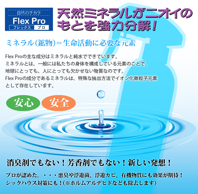 楽天市場 Flex Pro 携帯用 消臭剤 消臭スプレー 除菌スプレー 匂いとり 臭いとり ニオイとり におい消し ニオイ消し 布製品 トイレ タバコ たばこ 靴 鞄 くつ カバン 衣類 ペット 車 自動車 室内 無臭 無香 アウトドア 旅行 プリズム