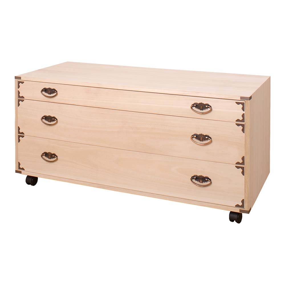 美品　ノダ工芸　民芸箪笥　整理箪笥　タンス　箪笥　たんす　チェスト　引出し　金具 楽天市場】日本製 桐隅金具付チェストキャスター付き5段 タンス