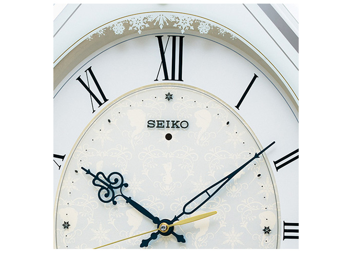 Seiko セイコー 照明 掛時計 大人ディズニー 掛け時計 新生活 壁掛け時計 電波時計 電波掛け時計 桐 大人ディズニー キャラクター アナと雪の女王 アナ雪 メロディ 音楽 連続秒針 ほとんど音がしない おしゃれ かわいい シンプル 八角形 引っ越し祝い 新築祝い 贈り物