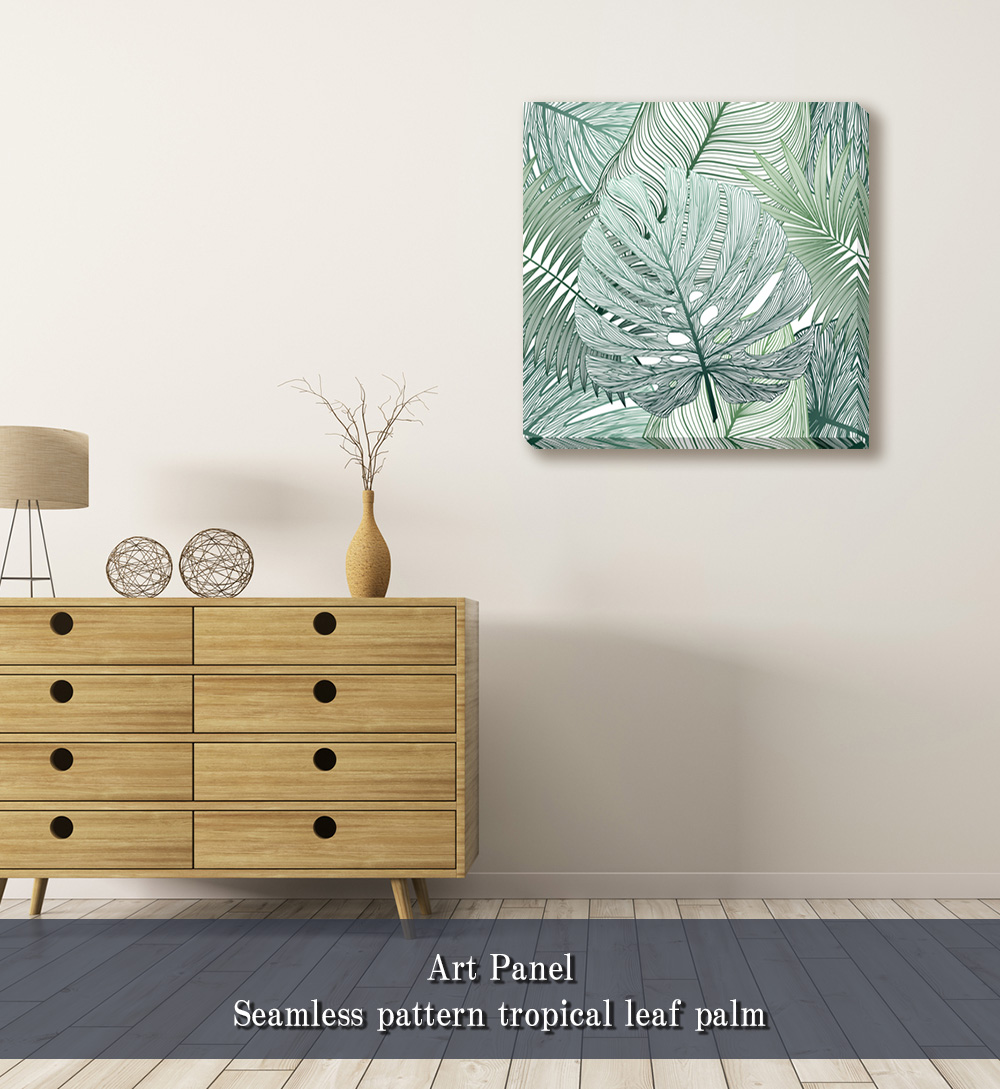 アートパネル Seamless Pattern Tropical Leaf Palm 絵画 植物 壁掛け 壁飾り 南国 ポスター 緑 額縁なし モダン パネル フレームレス おしゃれ 葉っぱ 飾る 記念 ギフト 高級感 結婚式 プレゼント 新品 Alternativesolutionsusa Net