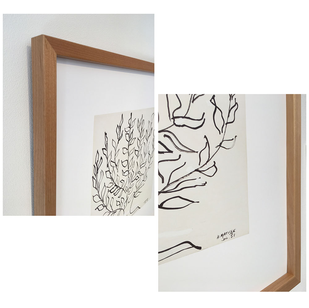 市場 アートフレーム アンリ モノクロ モノトーン Henri Platane Na Le 壁掛け Matisse 壁飾り抽象画 白黒 絵 マティス 絵画 アートポスター