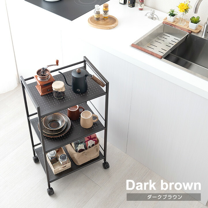 【楽天市場】ワゴン ラック サイドテーブル キャスター付き おしゃれ 北欧 スリム ワゴン 収納 棚 ラック ワゴンラック ナイトテーブル