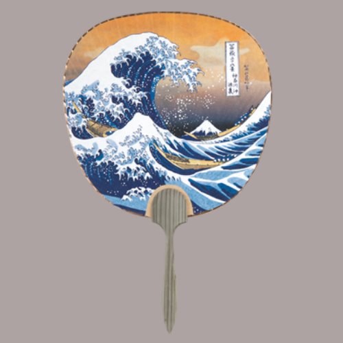 杉柄、都うちわ 北斎　浪裏 まとめ買い10本｜カレンダー販売のいい暦店