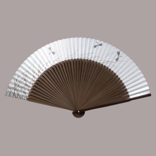 京扇子 京扇子 すすきにトンボ まとめ買い5本|カレンダー販売のいい暦店