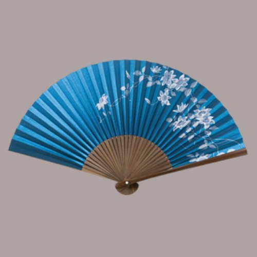 京扇子 京扇子 紺パール地 てっせん まとめ買い5本