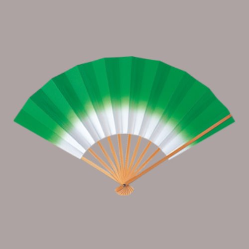 イベント扇子 色ボカシ 若草 まとめ買い10本｜カレンダー販売のいい暦店