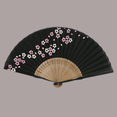 布貼扇子 さくら まとめ買い10本