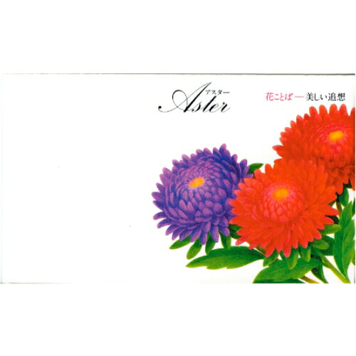 名入れ　花の種子　アスター｜カレンダー販売のいい暦店