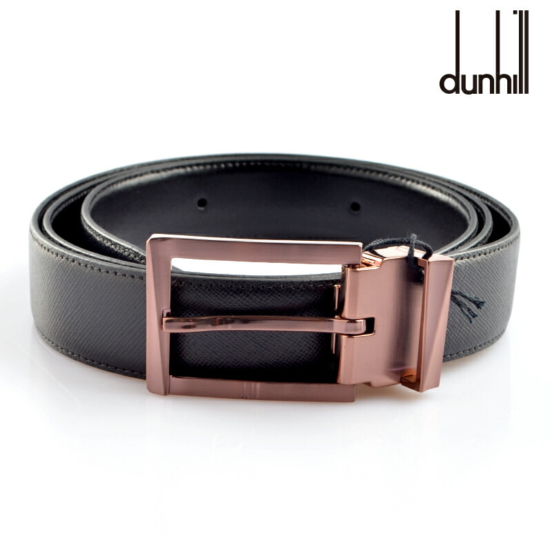 ダンヒル(dunhill) hpr225a42 メンズ レザー リバーシブル ベルト HPR225A ブロンズウェーブ 型押しブラック/つや有りブラック 【新品・正規品・送料無料】 ギフト