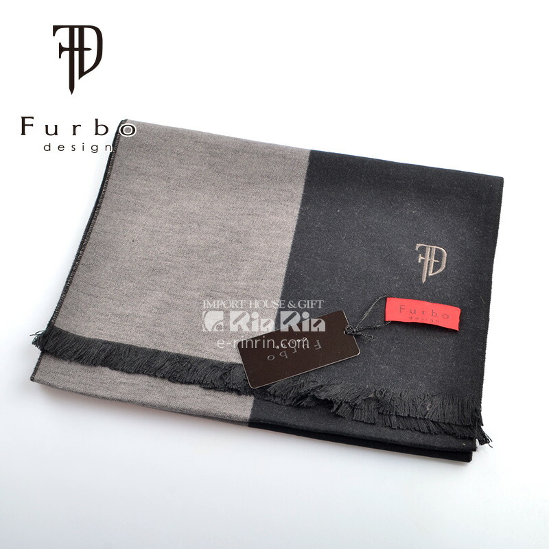 Furbo design フルボ デザイン マフラー BK/GY FRB-502 710721 【新品・正規品・送料無料】 ギフト