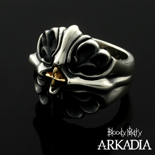 ブラッディマリー[Bloody Mary] ARKADIA Majesty(値打ち) - マジェスティーリング w/K18差し交わす bmr1086-sk BMR1086-sk ( しろがね色磨き差し交わす排他的権利付) 【新品・置き目品・貨物輸送無料】 差し上げ物