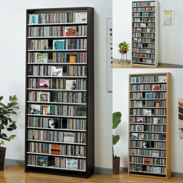 楽天市場】CD屋さんのCDラック 大容量 CD1668枚収納可能