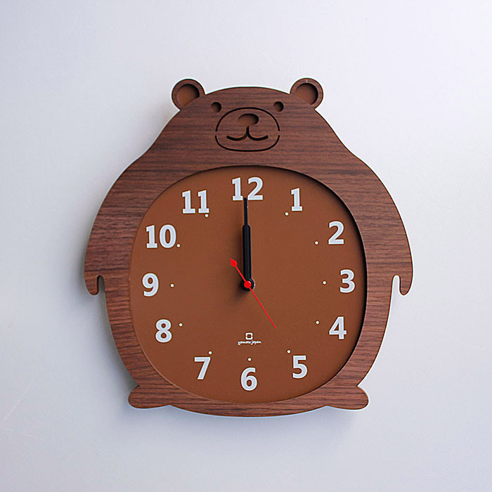 楽天市場】ヤマト工芸 CLOCK ZOO クマ 熊 YK14-003 壁掛け時計
