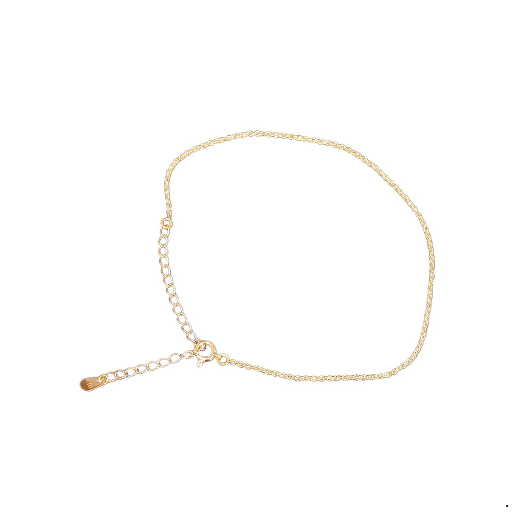 アンクレット チェーン 10金 ピンクゴールド 小豆チェーン 幅1.1mm 長さ24cm｜鎖 K10PG k10 10k 貴金属 ジュエリー レディース メンズ