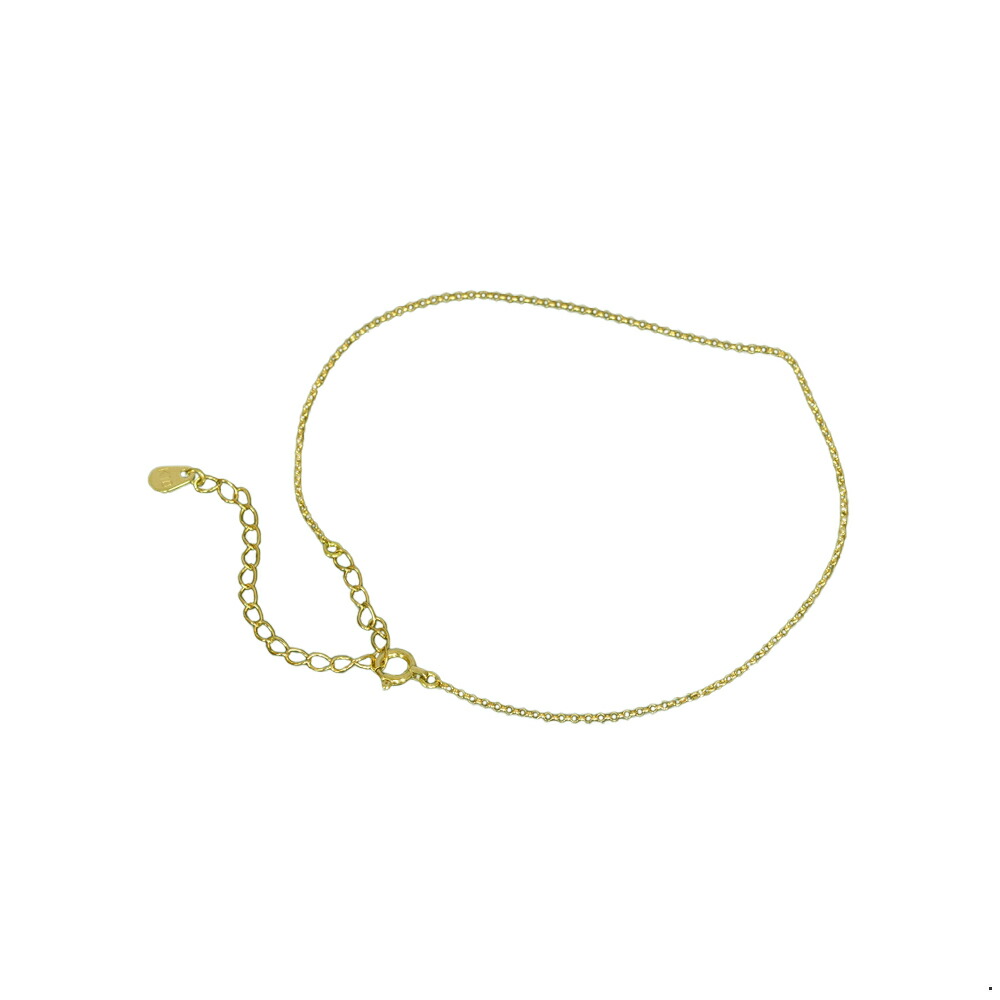 アンクレット チェーン 10金 イエローゴールド ロールチェーン 幅1.1mm 長さ24cm｜鎖 K10YG k10 10k 貴金属 ジュエリー レディース メンズ