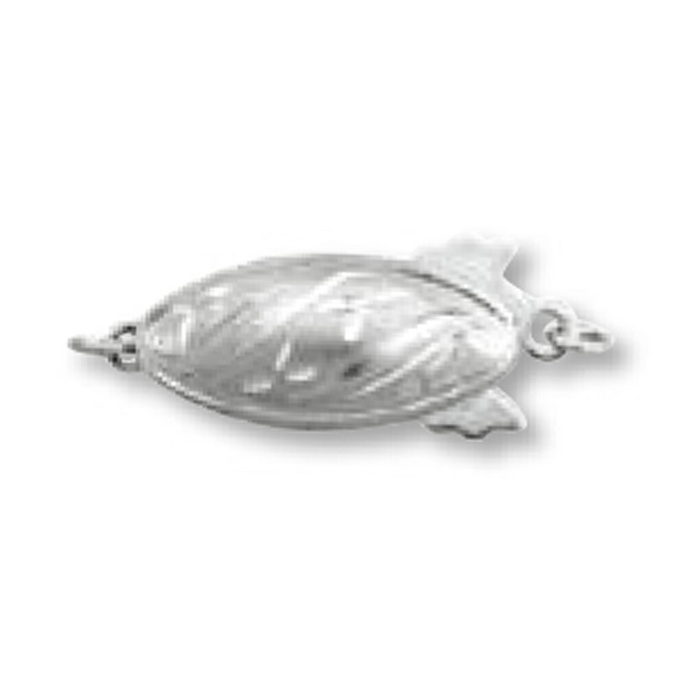 【1個売り】 留め具 14金 ホワイトゴールド 亀の甲クラスプ 縦7.0mm 横18.0mm|手芸用品 金具 飾り パーツ 部品 K14WG 14k 貴金属