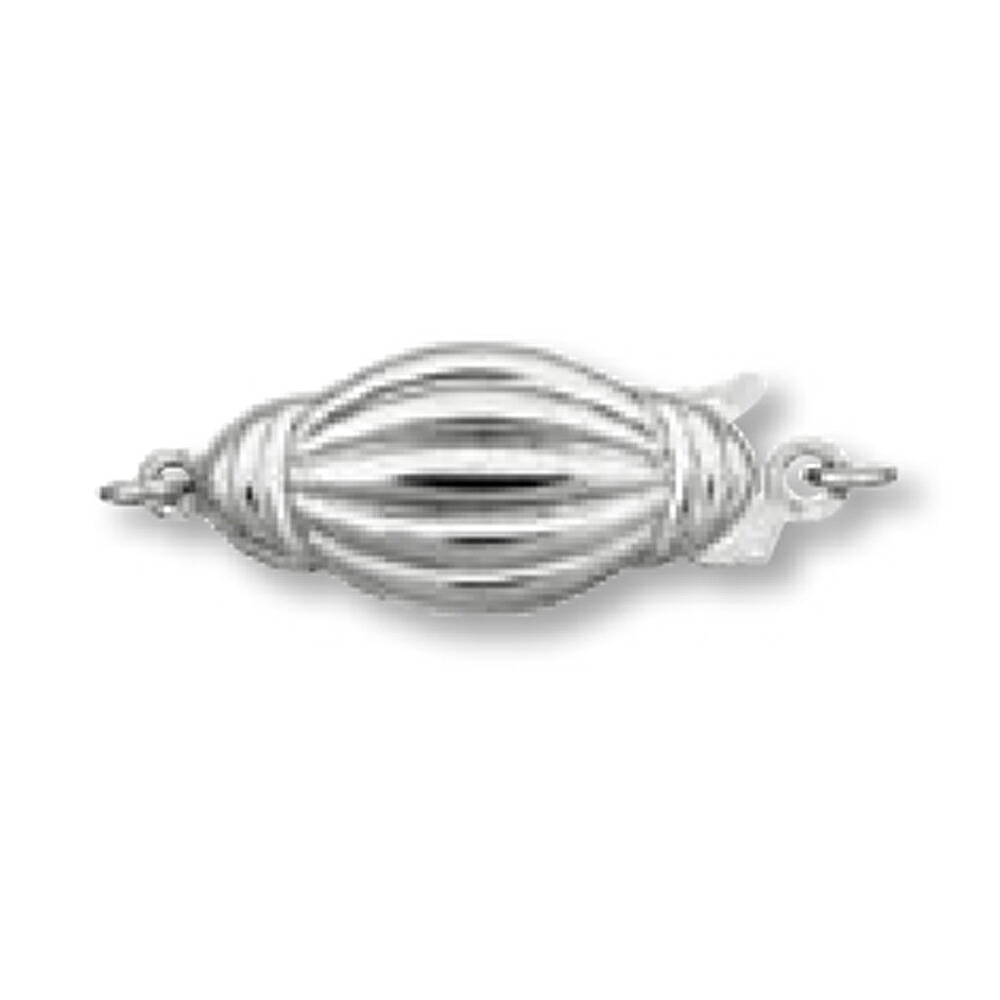 【1個売り】 留め具 14金 ホワイトゴールド 両面クラスプ 縦8.0mm 横20.0mm｜手芸用品 金具 飾り パーツ 部品 K14WG 14k 貴金属