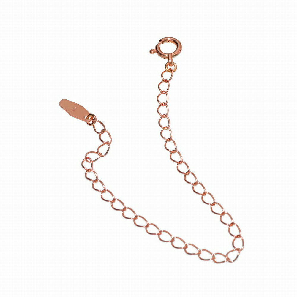 ネックレス用の延長アジャスター 18金 ピンクゴールド 荒喜平（シューホーン） 幅2.1mm 長さ10cm｜鎖 K18PG k18 18k 貴金属 ジュエリー レディース メンズ