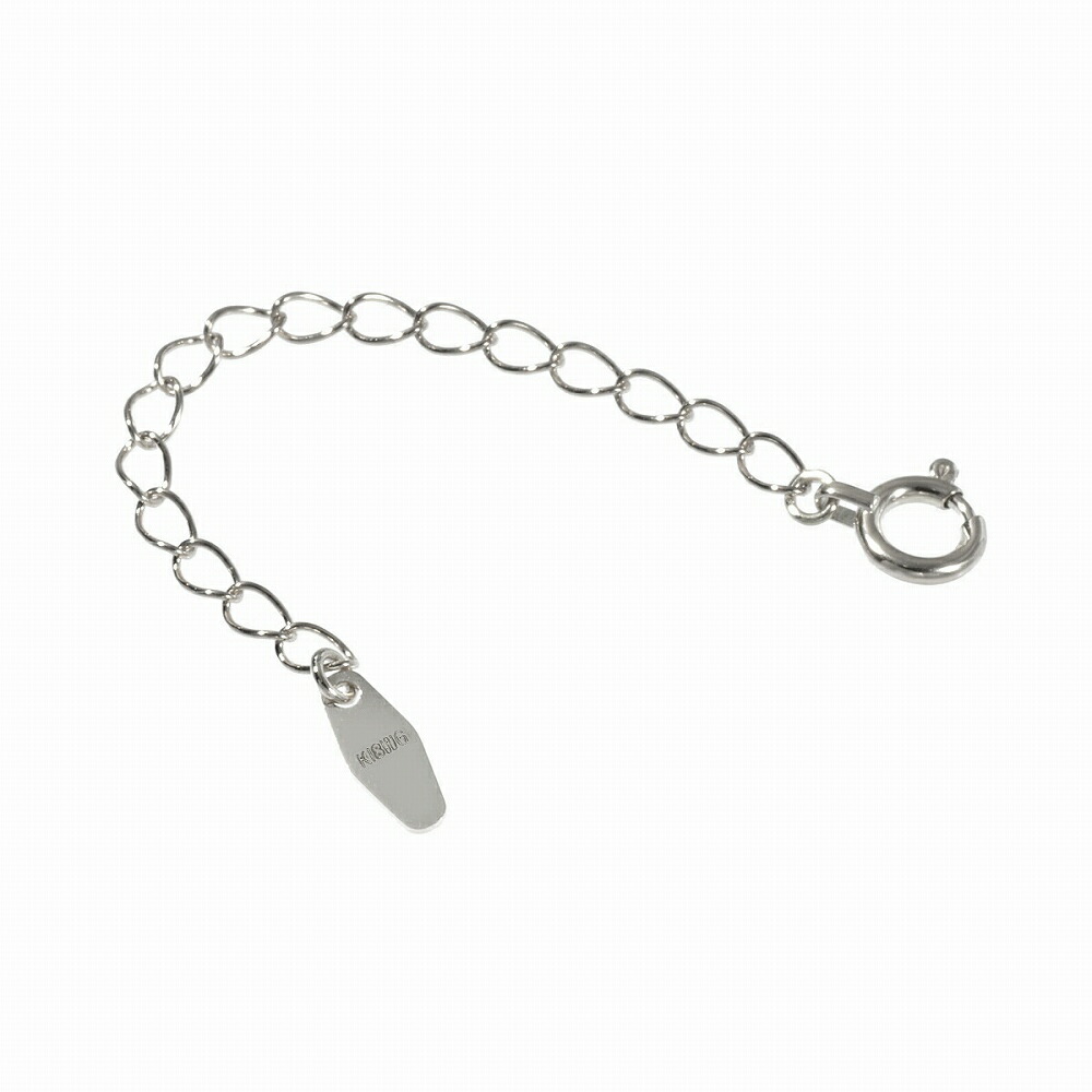 ネックレス用の延長アジャスター 18金 ホワイトゴールド 荒喜平（シューホーン） 幅2.1mm 長さ5cm｜鎖 K18WG k18 18k 貴金属 ジュエリー レディース メンズ