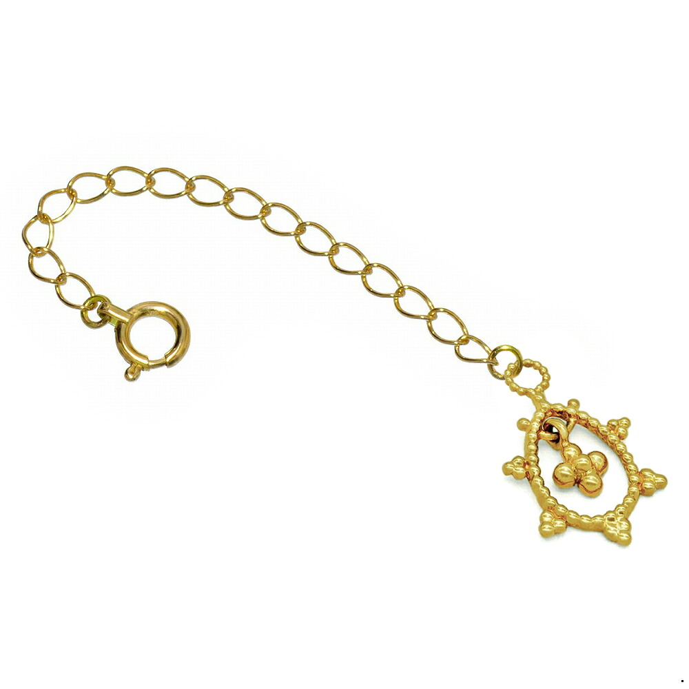 ネックレス用の延長アジャスター 18金 イエローゴールド 荒喜平（オーバル/透かし） 幅2.1mm 長さ5cm/7cm/10cm｜鎖 K18YG k18 18k 貴金属 ジュエリー レディース メンズ｜ジュエリー＆ネックレス RUBBY