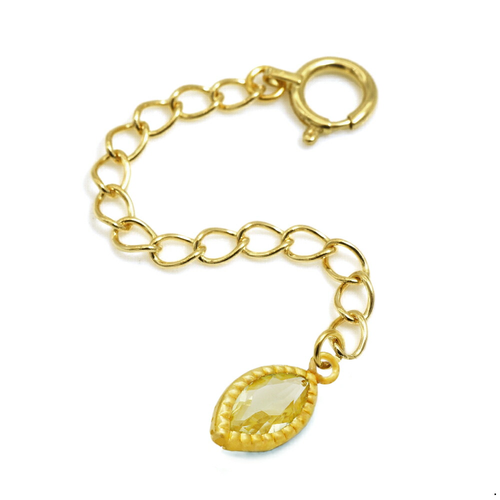 ネックレス用の延長アジャスター 18金 イエローゴールド 荒喜平（マーキス/レモンクォーツ） 幅2.6mm 長さ5cm/7cm/10cm｜鎖 K18YG k18 18k 貴金属 ジュエリー レディース メンズ 16,367円