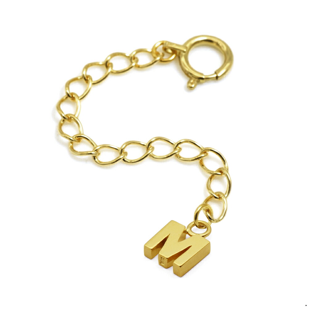 ネックレス用の延長アジャスター 18金 イエローゴールド 荒喜平（イニシャルM） 幅2.6mm 長さ5cm/7cm/10cm｜鎖 K18YG k18 18k 貴金属 ジュエリー レディース メンズ 26,006円