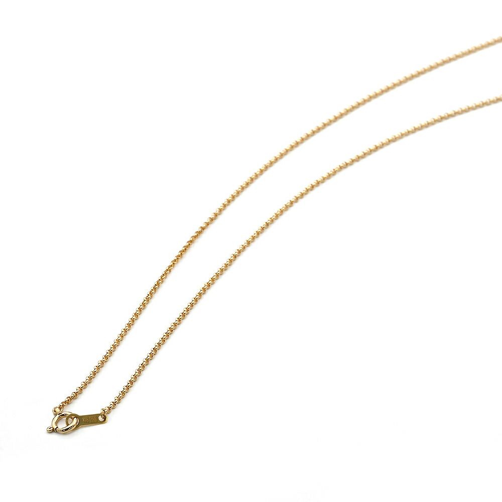 ネックレス チェーン 18金 イエローゴールド ロールチェーン 幅1.7mm ...