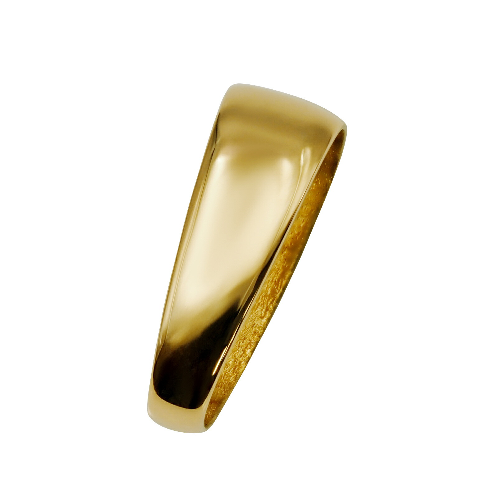 【1個売り】 バチカン 18金 イエローゴールド シンプルバチカン 縦15.5mm 横5.5mm ペンダントトップ用｜手芸用品 金具 飾り パーツ 部品 K18YG k18 18k 貴金属｜ジュエリー＆ネックレス RUBBY