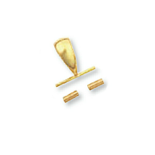 【1個売り】 バチカン 18金 イエローゴールド ブローチ用バチカン 縦8.3mm 横8.8mm ペンダントトップ用｜手芸用品 金具 飾り パーツ 部品 K18YG k18 18k 貴金属