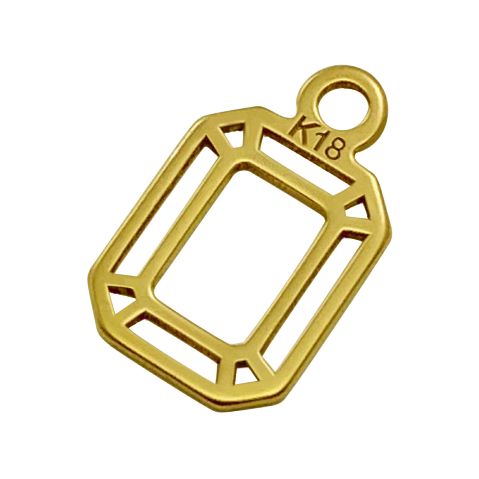 楽天市場】【1個売り】 チャームパーツ 18金 イエローゴールド