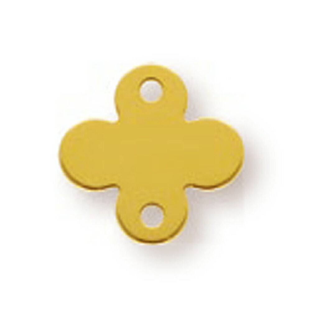 楽天市場】【1個売り】 チャームパーツ 18金 イエローゴールド 四つ葉