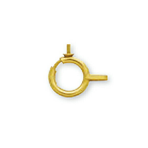 【1個売り】 留め具 18金 イエローゴールド 珠パーツ加工用引き輪 直径7.0mm ヒキワ クラスプ｜手芸用品 金具 飾り パーツ 部品 K18YG k18 18k 貴金属
