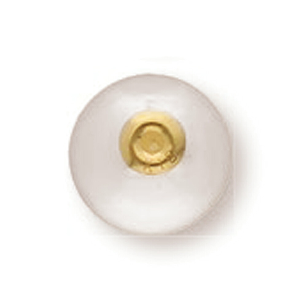 【1個売り】 ピアスキャッチ 18金 イエローゴールド あこや真珠キャッチ 8.0mm～8.5mm玉 シリコン入り 軸径0.7mm～0.9mm用 ピアスロック パール｜K18YG k18 18k 貴金属 ジュエリー レディース