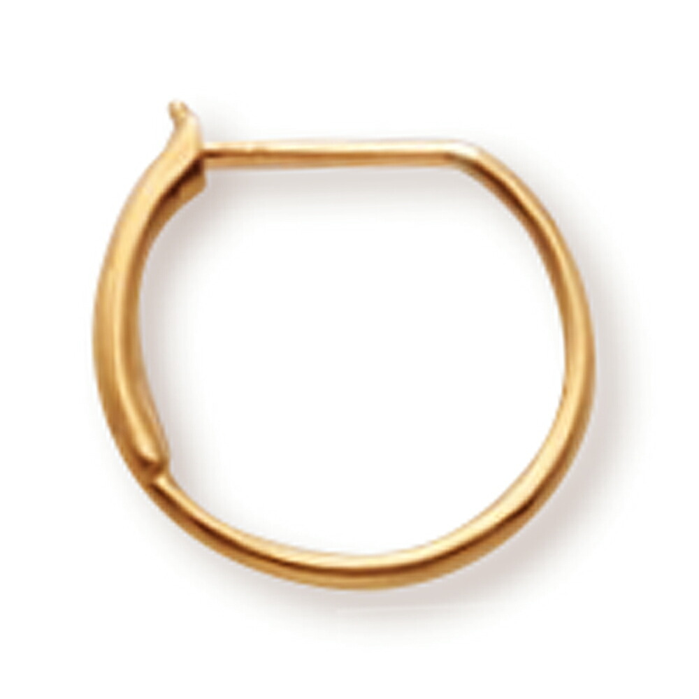 【バラ売り/1個】 ピアス 18金 イエローゴールド フープピアス ピアテール 直径12.0mm｜K18YG k18 18k 貴金属 ジュエリー レディース メンズ