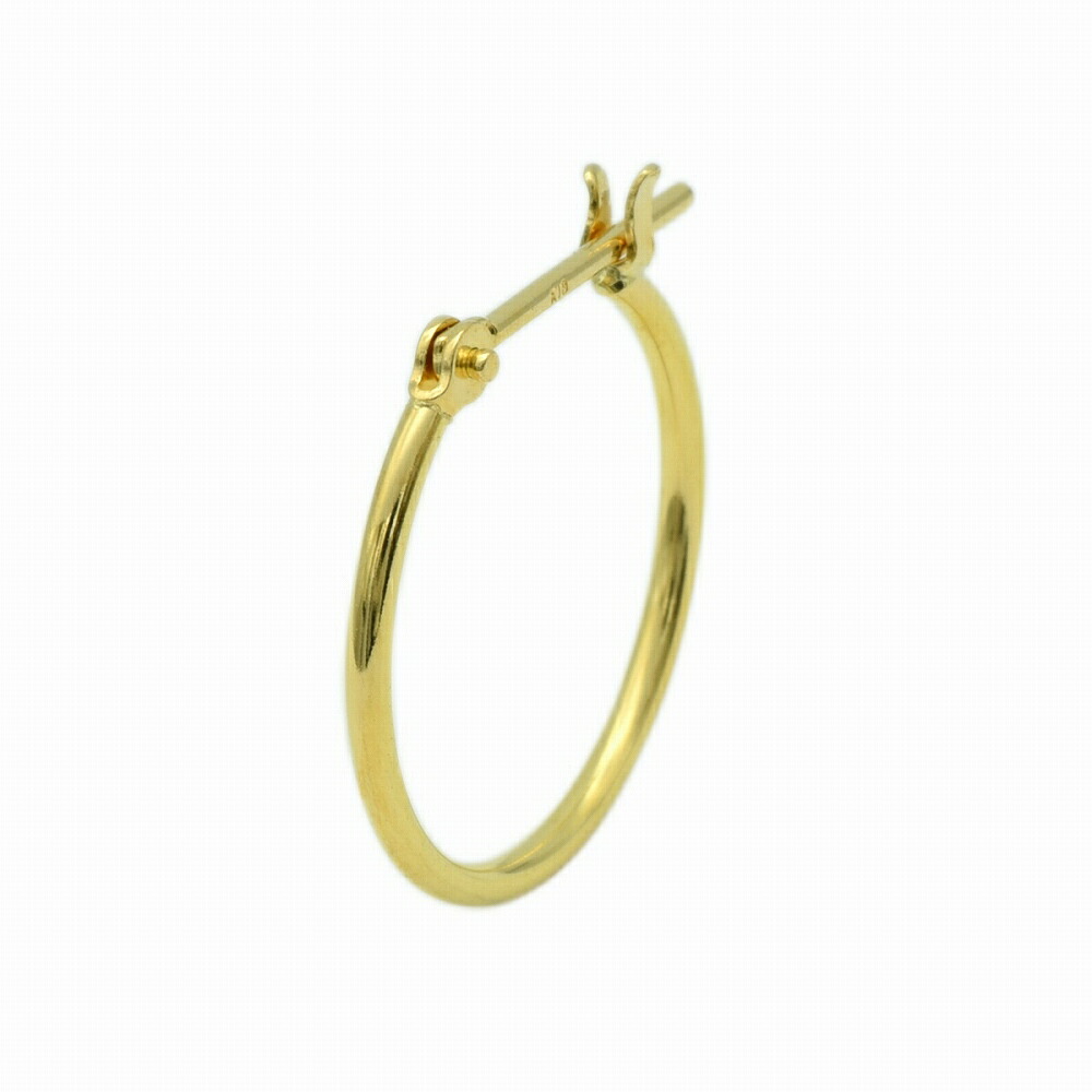 即納特典付き バラ売り 1個 ピアス 18金 イエローゴールド クロッシングフープピアス 幅1 0mm 直径15 0mm K18yg 18k 貴金属 ジュエリー レディース メンズ 母の日 プレゼント ギフト 無料ラッピング 最安値に挑戦 Www Caymanislandsrealty Com
