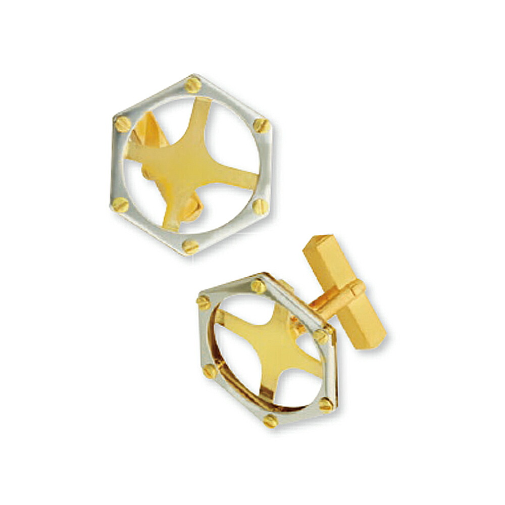 【1個売り】 コイン空枠パーツ 18金 ゴールド PT900 プラチナ コンビ メイプルリーフ金貨1/10オンス専用 カフスボタン枠 ビス止め式 フレームパーツ|手芸用品 金具 飾り パーツ 部品 K18YG k18 18k 900pt 貴金属|ジュエリー&ネックレス RUBBY