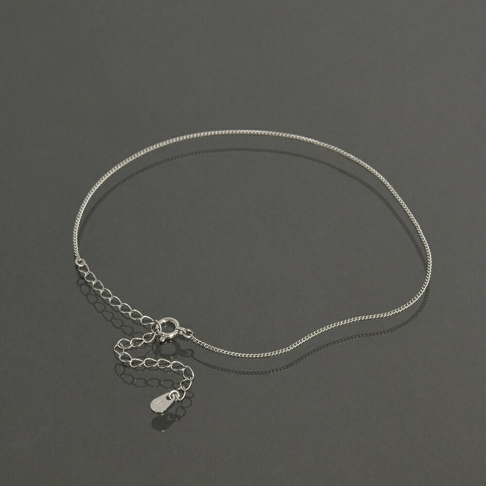 アンクレット チェーン PT850 プラチナ 2面カット喜平チェーン 幅0.8mm 長さ24cm|アンクレットチェーン チェーンアンクレット 鎖 850pt 貴金属 ジュエリー レディース メンズ|ジュエリー&ネックレス RUBBY